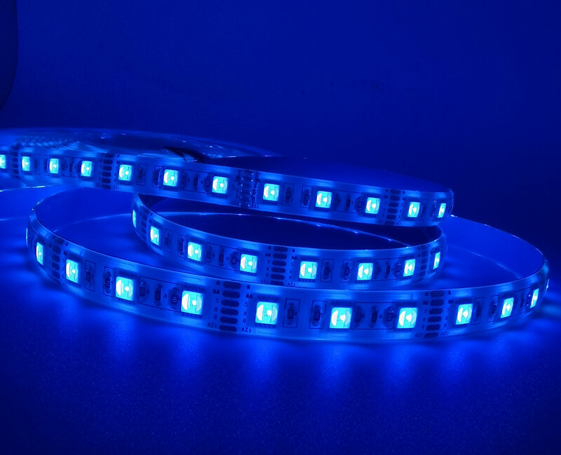 12 مللي متر PCB RGB CCT LED قطاع 5050 DC12V مرنة ضوء RGB + الأبيض + الدافئة الأبيض 5 اللون في 1 LED رقاقة 60 LED/m 5 متر/وحدة للماء