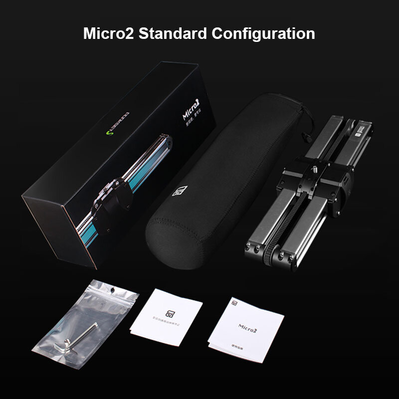 Micro 2 Camera Slider Track Dolly Slider Rail System Mini portatile professionale da viaggio Video Slider per DSLR BMCC RED arre mini
