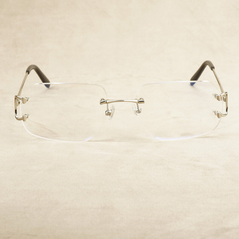 Оправа для очков для компьютера, многогранные прозрачные очки для мужчин, роскошная прозрачная оправа для очков для чтения, украшение