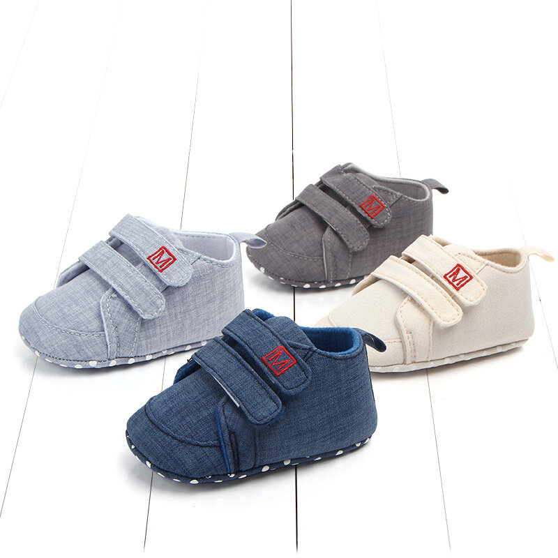 Chaussures classiques en toile pour nouveau-né, baskets pour bébé garçon et fille, en coton, décontractées, à la mode, pour les premiers pas