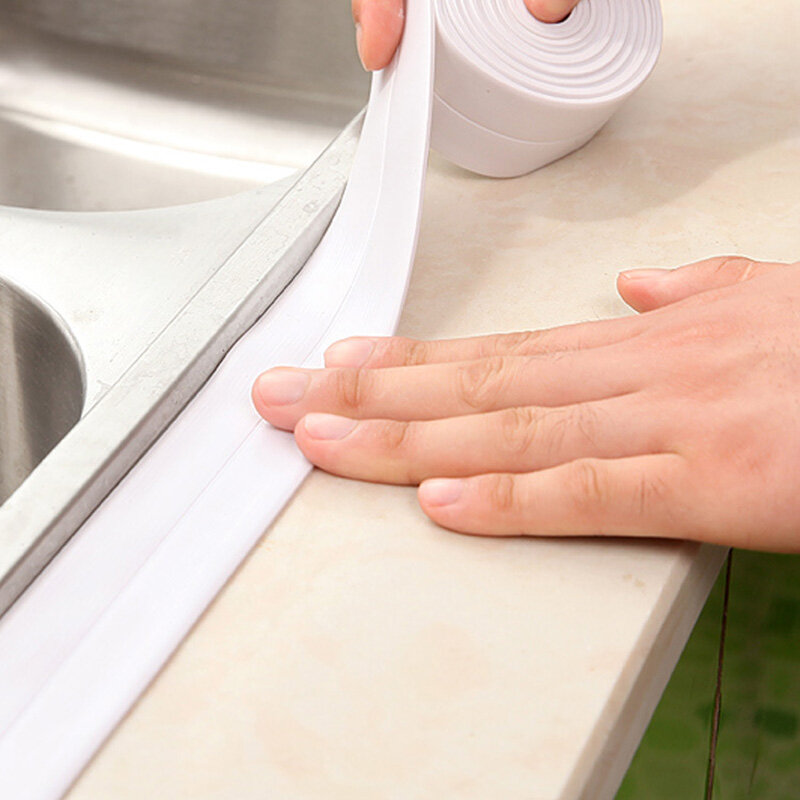 3.2m * 2.2/3.8cm cucina bagno parete doccia lavandino striscia di tenuta autoadesivo antimuffa nastro di riparazione adesivo da parete impermeabile in PVC