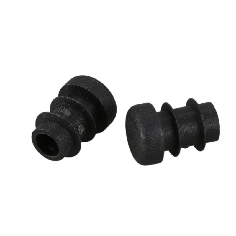 12 Pcs Plastic 12mm Pipe End Blanking Caps Bung Tube Insert Plug Round Black