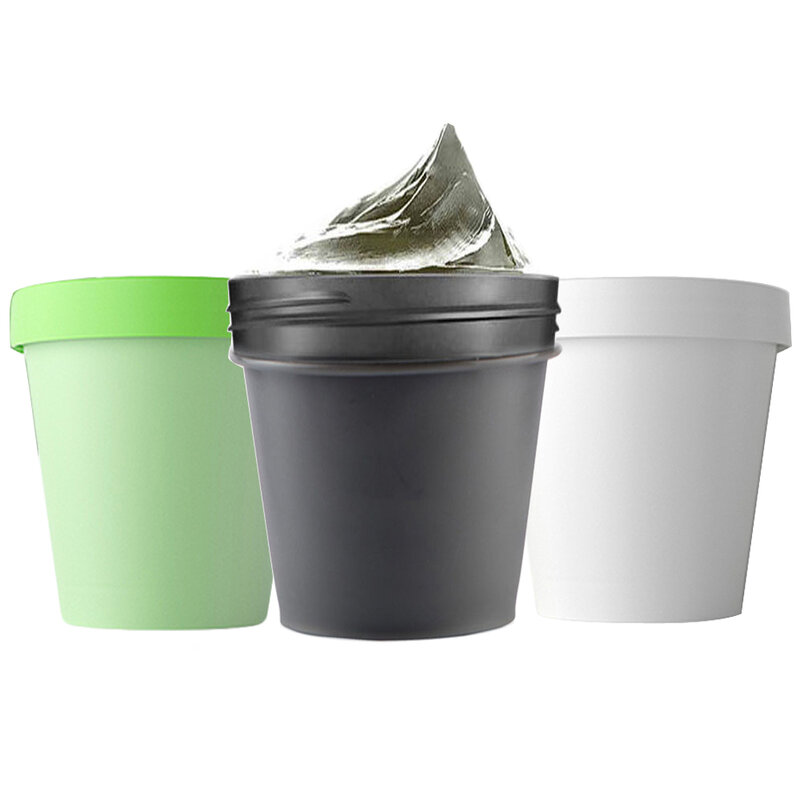 12Pcs 200Ml Lekvrij Cosmetische Pot Potten Met Innerlijke Liners Masker Container Diy Slime Maken Reizen Opslag Cosmetica Bpa gratis