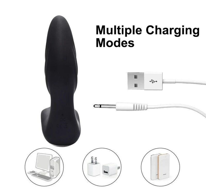 Massaggiatore prostatico Butt Plug anale Dildo vibratore Wireless per uomo stimolatore del clitoride del pene giocattoli vibranti del sesso per donne adulte