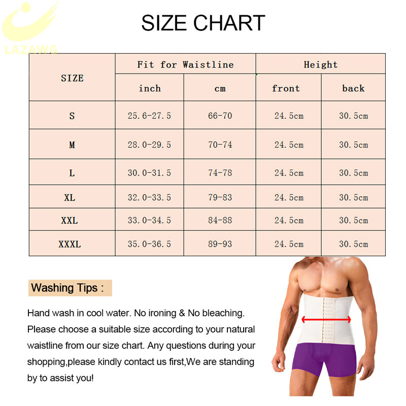 LAZAWG – ceinture d'entraînement pour hommes, Corset amincissant, Fitness, modelage du corps