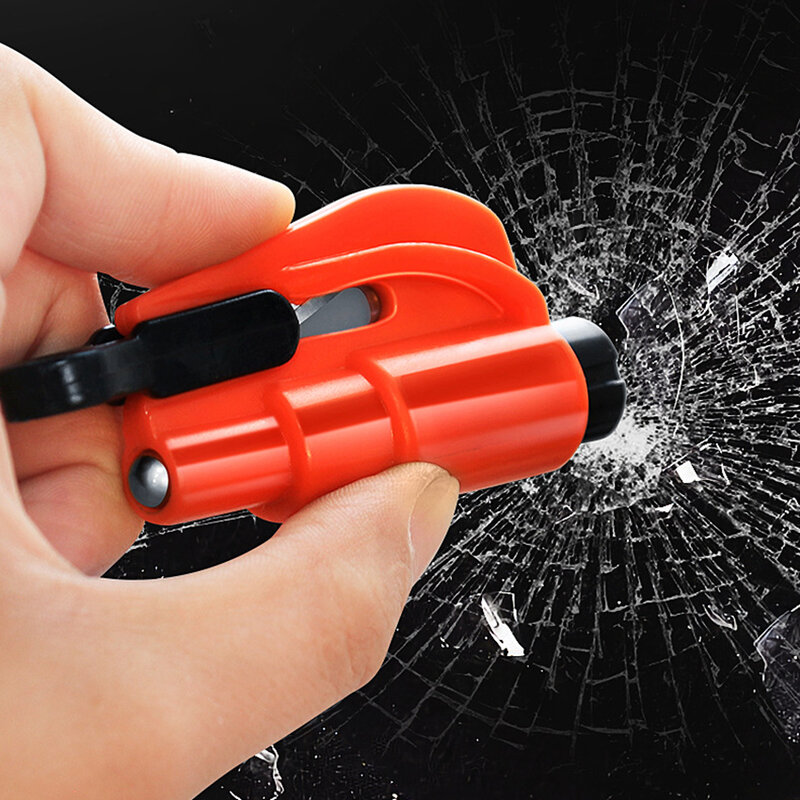 Multi-Zweck Frühling Typ Auto Sicherheit Hammer Mini Hand Werkzeuge Glas Fenster Breaker Flucht Hammer Outdoor Notfall Rescue Tool