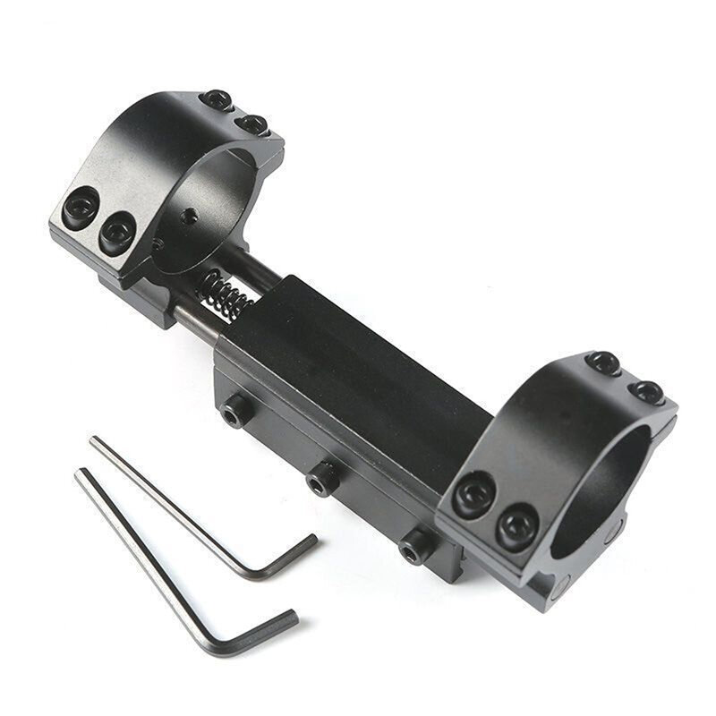 Płasko zakończony podwójny pierścień 25.4mm/30mm w/Stop Pin Adapter 20mm Rail Picatiiny jaskółczy ogon Weaver Rifle + 11mm do 20mm góra Caza