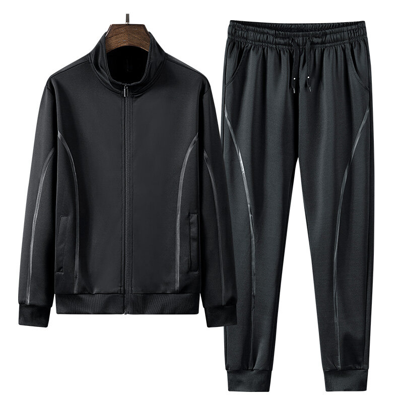 Conjuntos de novos conjuntos de roupas esportivas casuais moda moletom 2pcs jaqueta + calças jovens masculino primavera outono ternos