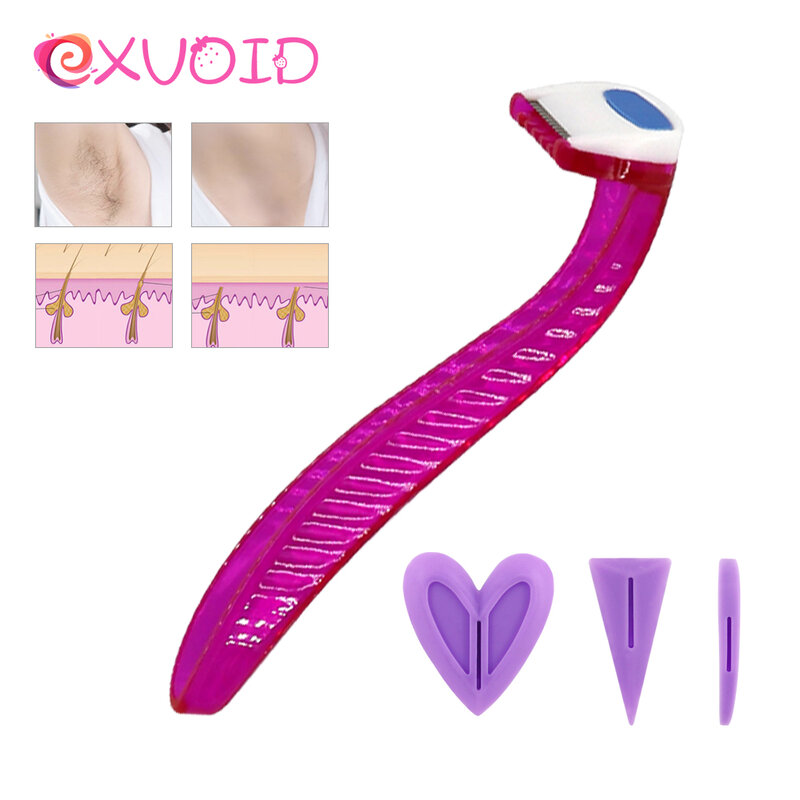 EXVOID Pubic Hair Razor Sexy Female Privates Shaving Stencil Sex Toys for Couples Intimate Shaping Tool Women Bikini Dedicated