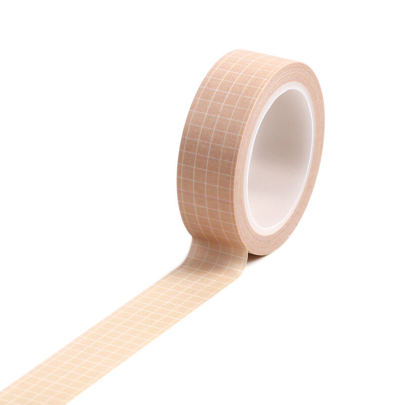 Washi Tape DIY, cinta adhesiva de 1,5 CM x 10M, pegatinas, planificador, papelería decorativa, rejilla Popular, gran oferta, 1 ud.