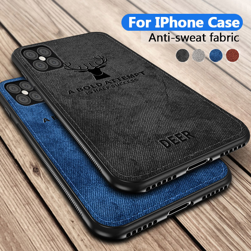 Fabric Phone Case For Iphone 12 11 pro Max Xs X Xr 8 7 6 6s Plus SE 2020 Cover For iphone 11pro 12pro 8plus 7plus iphone12 Coque