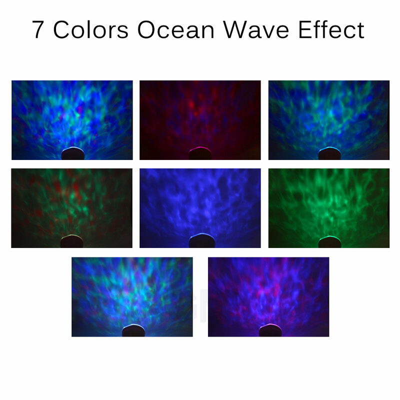 Romântico colorido oceano onda projetor aurora céu presente do feriado cosmos céu mestre led estrelado noite luz da lâmpada projetor 2020