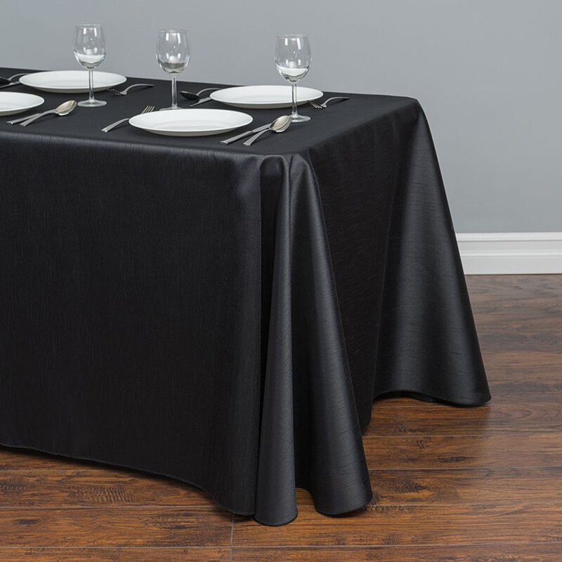 Mantel de satén Rectangular para mesa para Banquete de Hotel funda para mesa de Navidad decoración del hogar1 Uds 