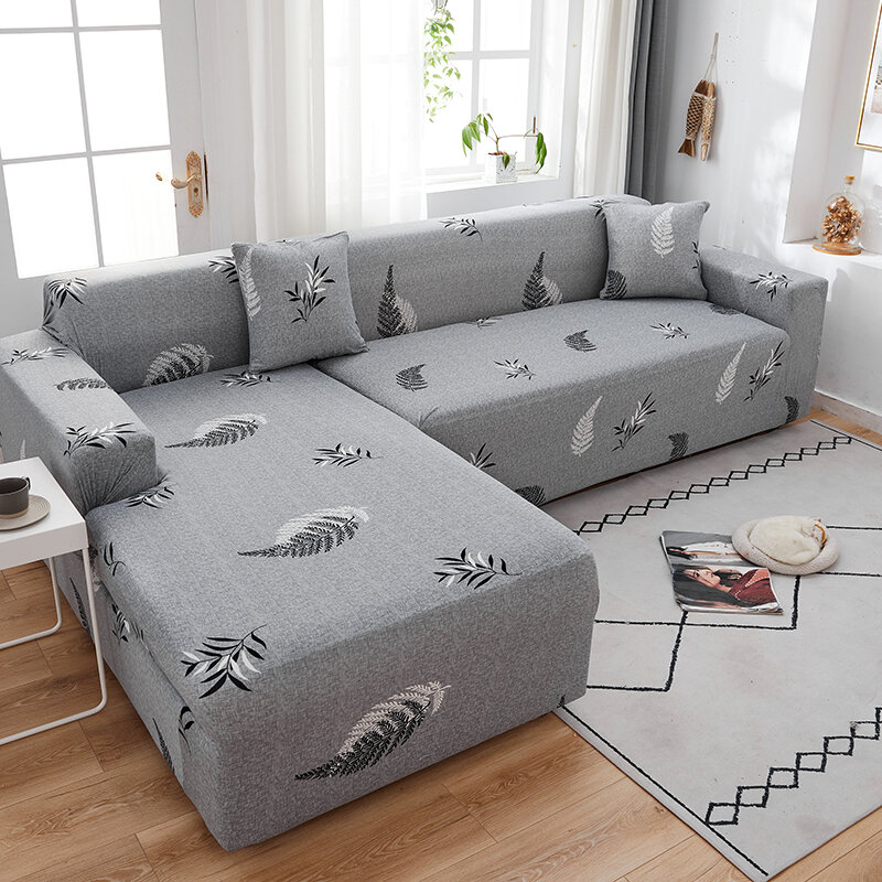 Capa de sofá elástica para l forma sofá de canto sofá estiramento capa para sofá slipcovers para sala de estar 1/2/3/4-seater nordic