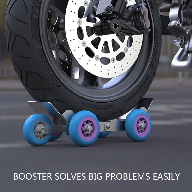 Platte Tire Wheel Puller Booster Grote Trailer Elektrische Noodhulp Zelf-Rescue Transporter Met 5 Wielen Voor Motorfiets Ebike