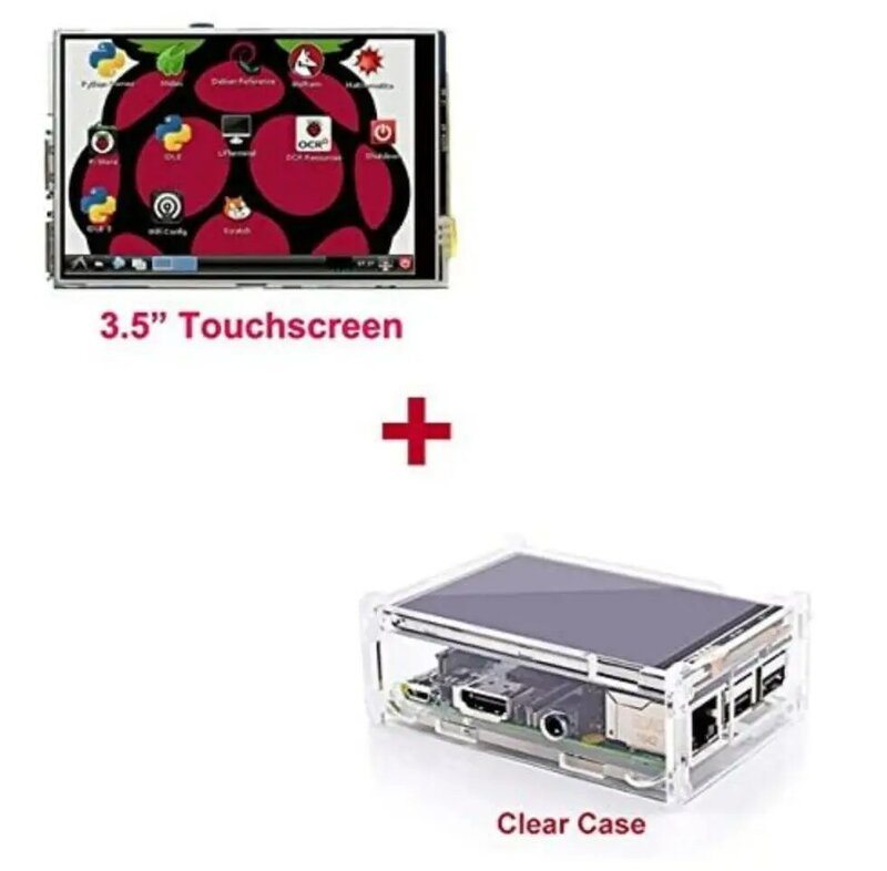 Écran tactile LCD TFT, 3.5 pouces, pour Raspberry Pi 4B / Raspberry Pi 3 modèle B, avec boîtier en acrylique et stylet, Original, meilleur prix