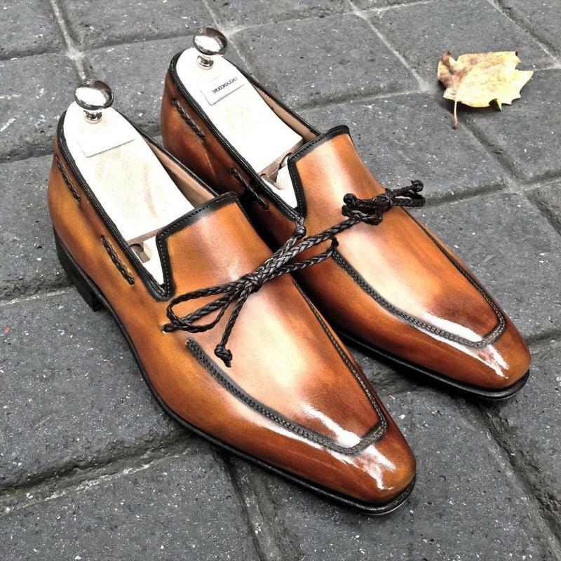 Scarpe da uomo novità per 2020 scarpe da uomo di alta qualità in pelle Pu di sicurezza scarpe da uomo vintage classiche mocassini Soulier Homme HC714