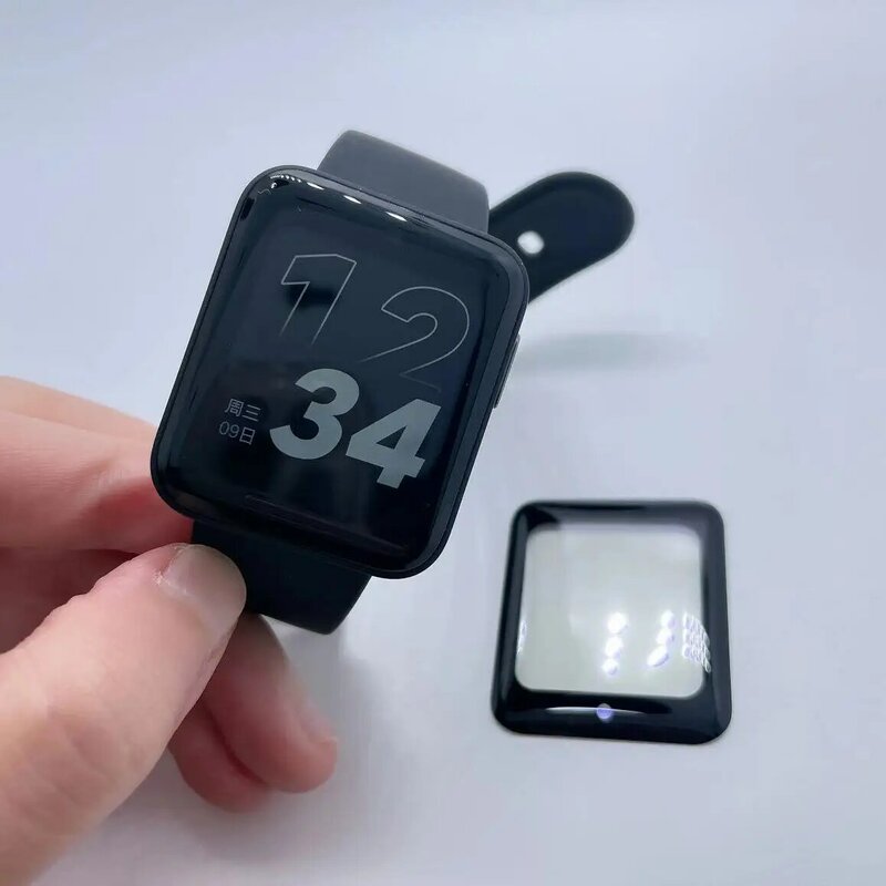 Pellicola protettiva con bordo curvo 3D per Xiaomi Mi watch lite custodia protettiva per schermo intero per Redmi Watch Cover protettiva per schermo