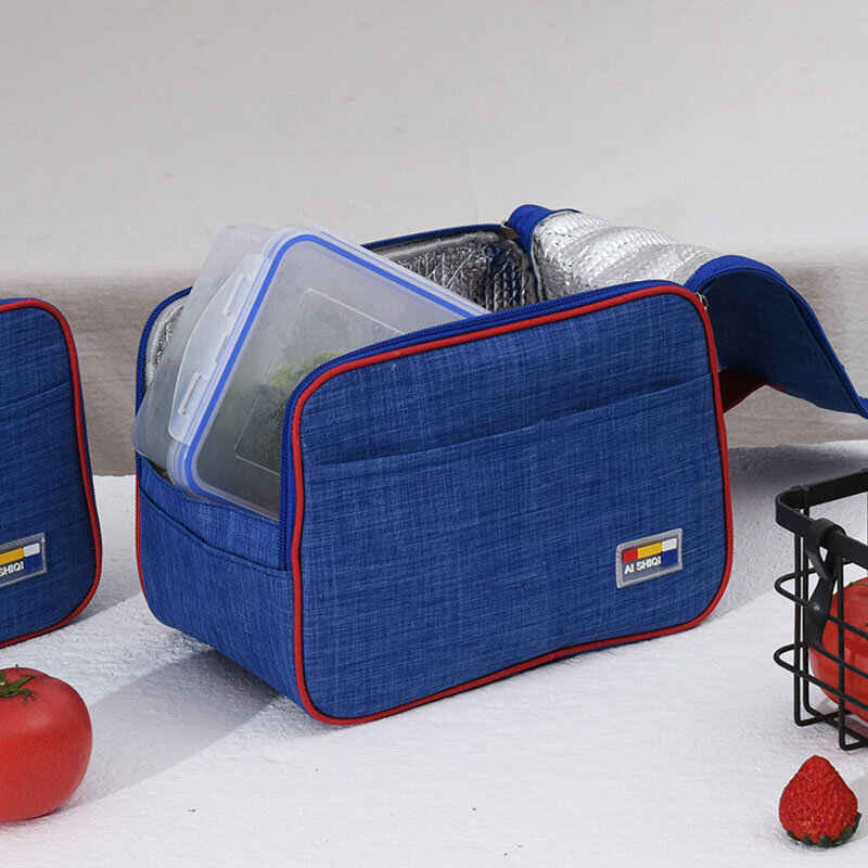 Mulher portátil saco de almoço crianças escola trazer refeição multifuncional bolsa térmica personalizar alimentos isolados bolsa acessórios