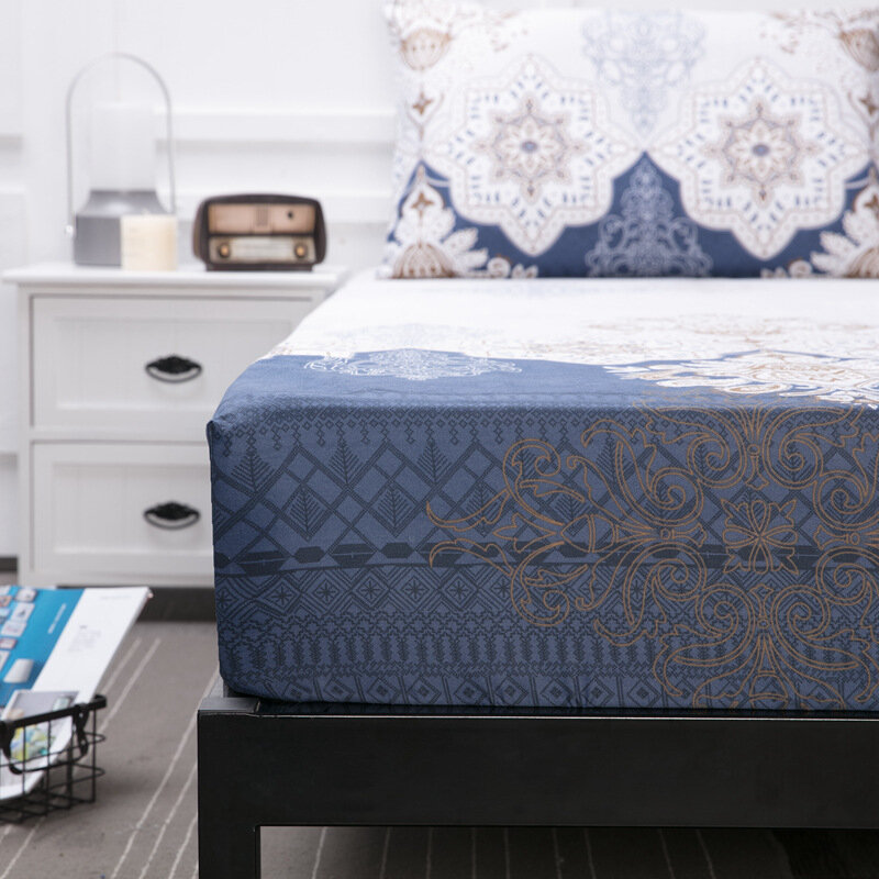 Funda de colchón impermeable, Sábana bajera suave y sólida con banda elástica, Protector de colchón de alta calidad, Permeable al aire, 12 colores