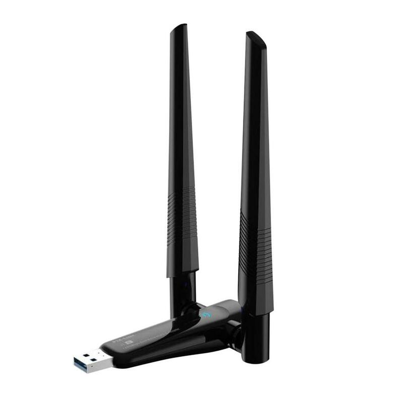 USB WiFi Adapter การ์ดเครือข่ายไร้สายสำหรับเดสก์ท็อป Windows ยาว USB WiFi Dongle 24G/58G wiFi USB คอมพิวเตอร์เครือข่าย Ada
