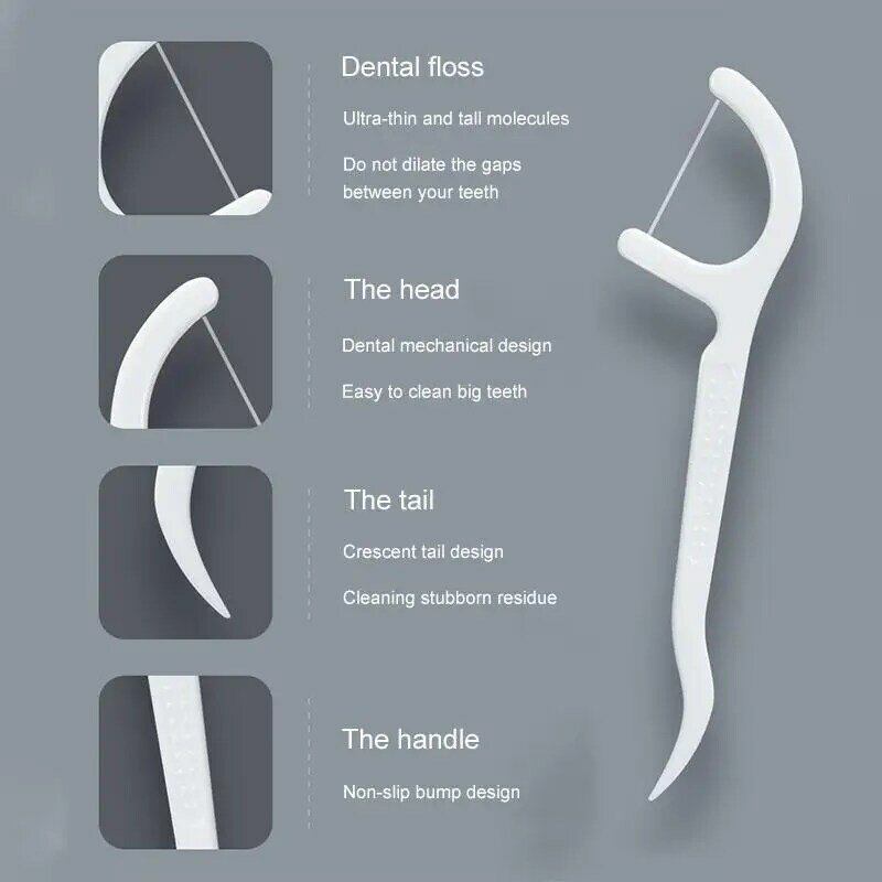 Einweg Dental FlossCleaning Zahn Stick Zahnseide Pick Interdentalbürste Flosser für oral Reinigung Tragbare Automatische Zahnstocher