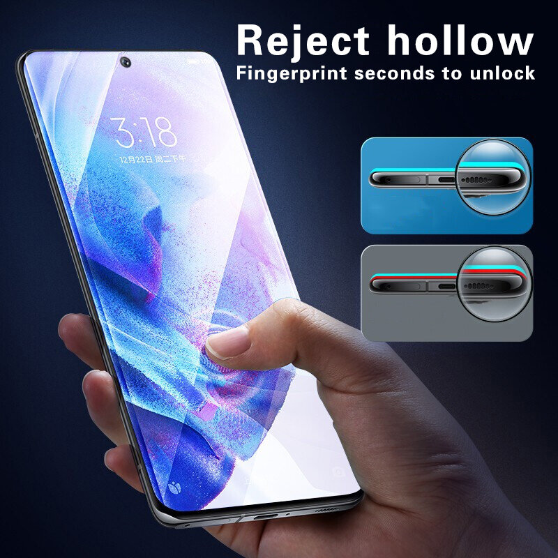 3Pcs Full Cover กระจกนิรภัยสำหรับ Samsung Galaxy S21 Plus A10 A20 A30 A40 A50 A60 A70 A51 A52 a71 A20E Glass Screen Protector