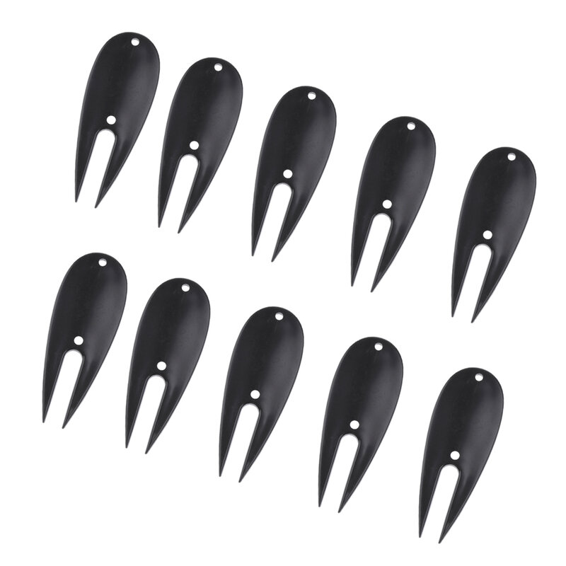 10 Pieces Plastic Divot Repair Tool Lawn Repair Golf Accessories