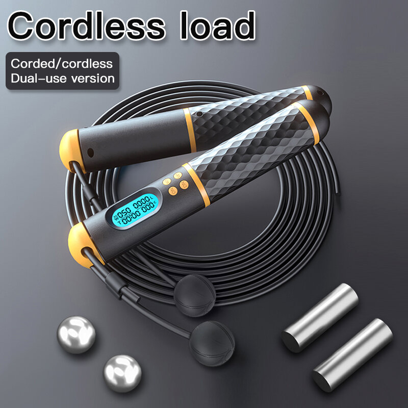 Rope Skipping Counter with Adjustable Sound To Remind Fitness Skipping Rope Professional Speed Digital Jump Rope