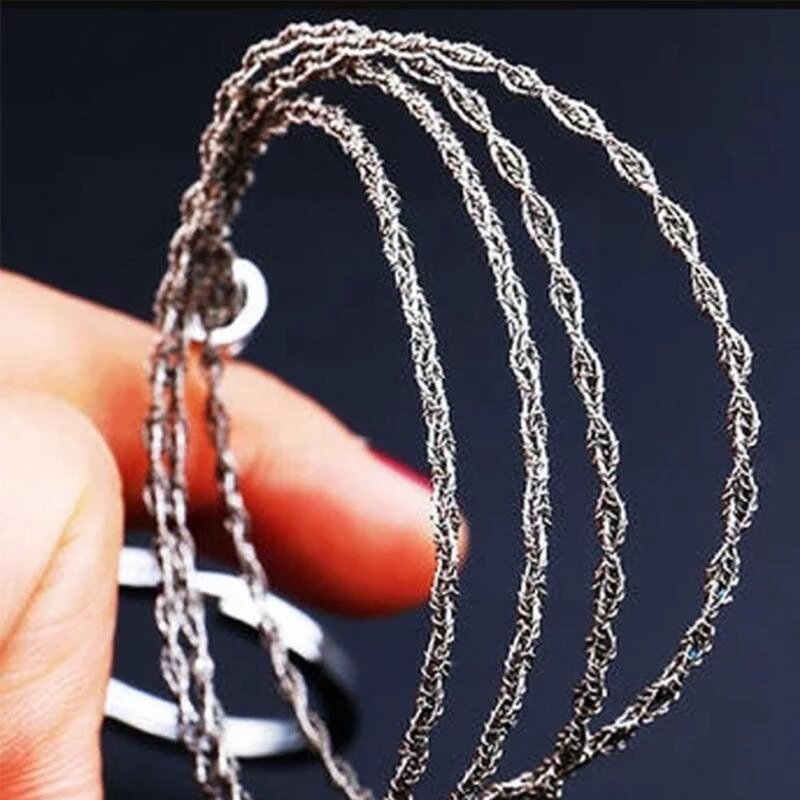 2021 New Hand Chain Saw Safety Survival Fretsaw ChainSaw Emergency Outdoor Steel Wire Saw Pocket Gear Camping Hunting Kits