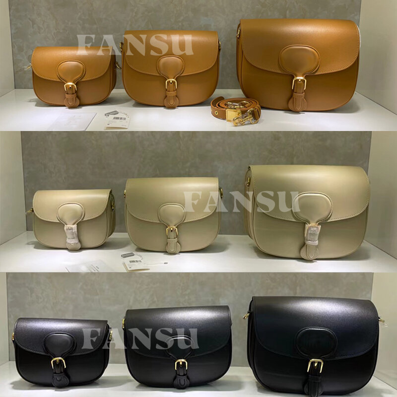 FANSU – sac à bandoulière en cuir Semi-circulaire pour femmes, sacoche de selle polyvalente, légère, de luxe, pour loisirs, Design Simple, pour femmes