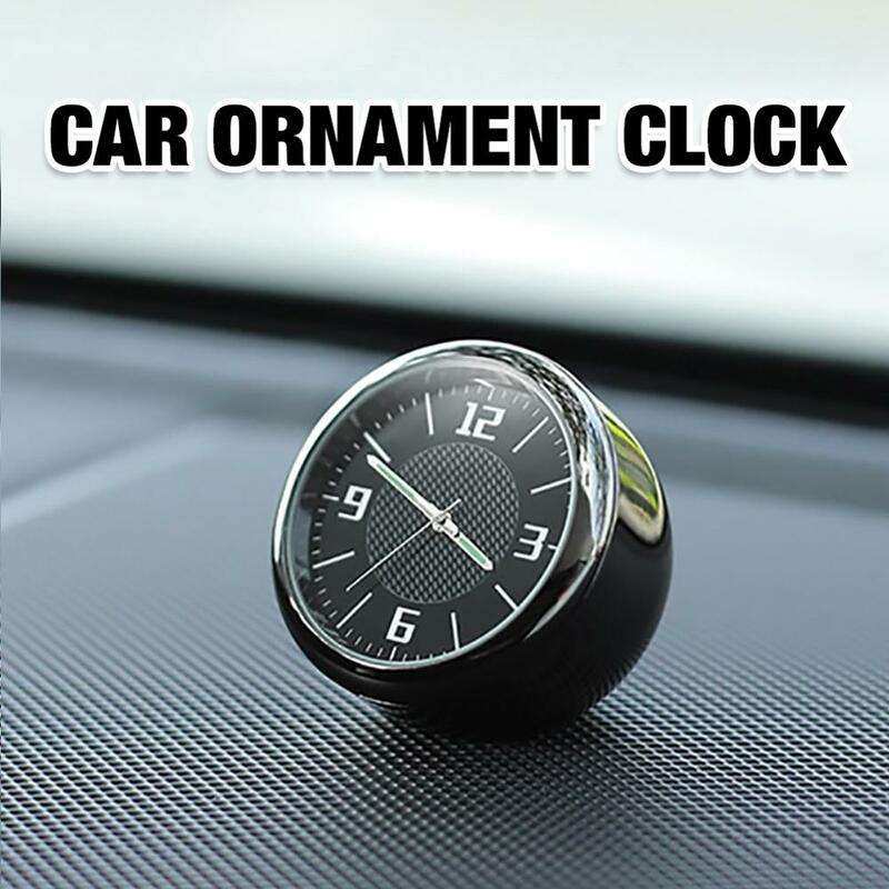 Adornos de reloj de coche, Miniclip de salida de ventilación de reloj automático, decoración para salpicadero automotriz, visualización de tiempo, reloj en accesorios de coche