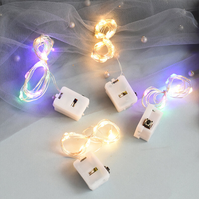 Fairy Light 8 colori capodanno LED luce natalizia impermeabile filo di rame luce della stringa per la luce della tenda del partito ghirlanda di nozze