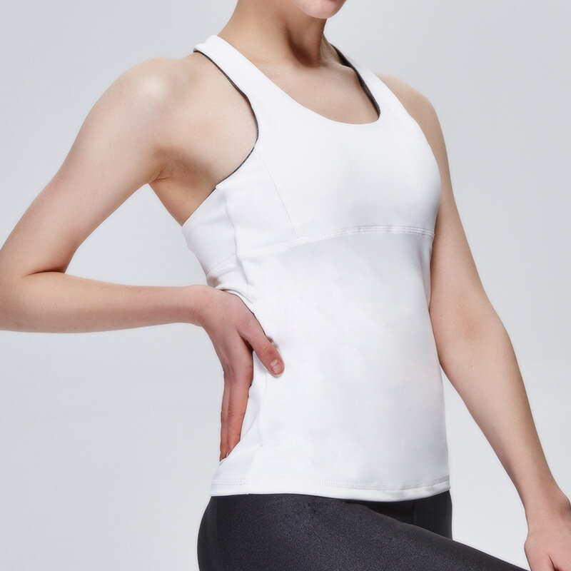 Camisetas de Yoga de verano para mujer, camisas sin espalda, ropa deportiva de gimnasio para deportes de correr, camisetas sin mangas de secado rápido, sujetador de entrenamiento