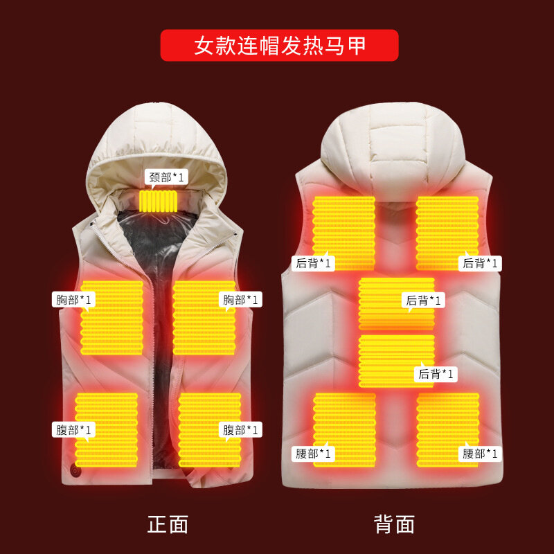 Gilet auto-chauffant pour homme et femme, veste chauffante USB, de haute qualité, nouvelle collection hiver