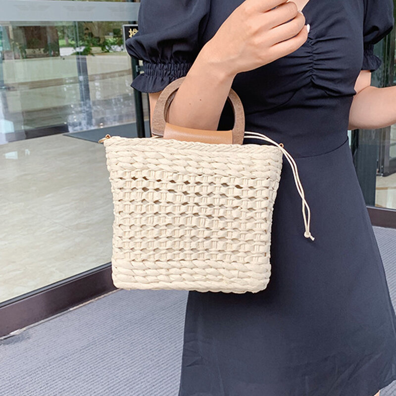 Женская Соломенная Сумка anlloth, летняя сумка из ротанга, пляжная сумка, женская сумка через плечо, летние сумки 2020, женская сумка-тоут HPS914