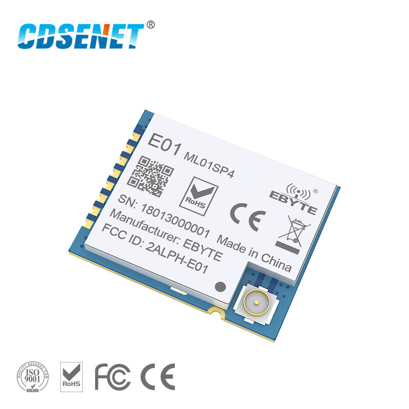 CDSENET – amplificateur de puissance 2.4 GHz, Module rf sans fil, 2 pièces, nRF24L01 PA LNA, E01-ML01SP4 SPI SMD 2.4 ghz, émetteur-récepteur Radio rf