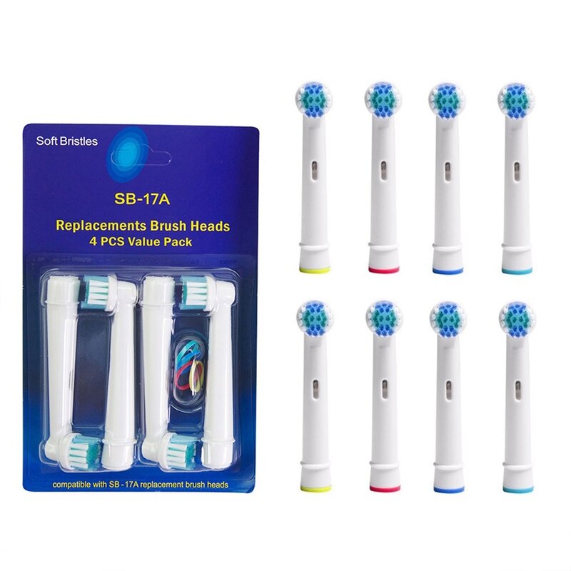 8 Pcs Opzetborstels Voor Oral-B Opzetborstels Advance Power/Pro Gezondheid Elektrische Tandenborstel Heads