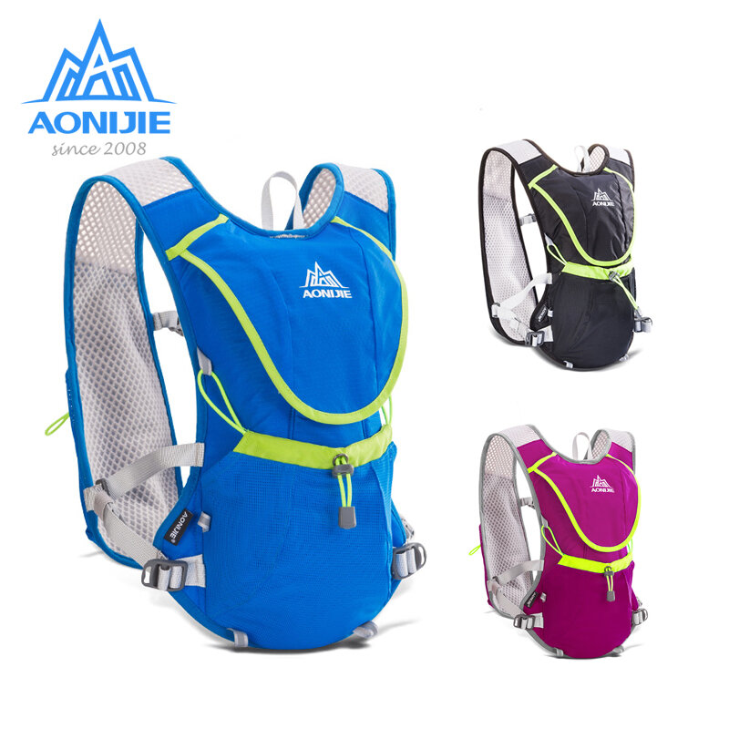 Plecak z systemem hydracyjnym AONIJIE plecak kamizelka uprząż pęcherz wodny piesze wycieczki Camping bieganie maraton wyścig sportowy 8L E883