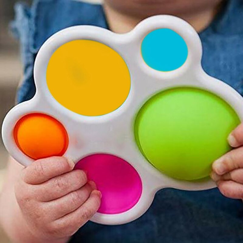 2021 Kreatif Anak-anak Dewasa Mainan Lesung Pipi Pengendali Papan Pelepas Tekanan Mainan Fidget Lesung Pipi Hadiah Dekompresi Bayi Cou