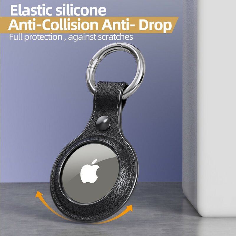 애플 에어태그 보호 커버, 애플 로케이터 트래커용 고품질 케이스 분실 방지 장치 키 체인 보호 슬리브