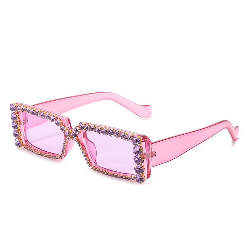 Diament prostokąt okulary przeciwsłoneczne damskie 2021 luksusowa moda kwadratowe okulary mężczyźni Retro czerwona Leopard okulary w stylu Steampunk odcienie UV400