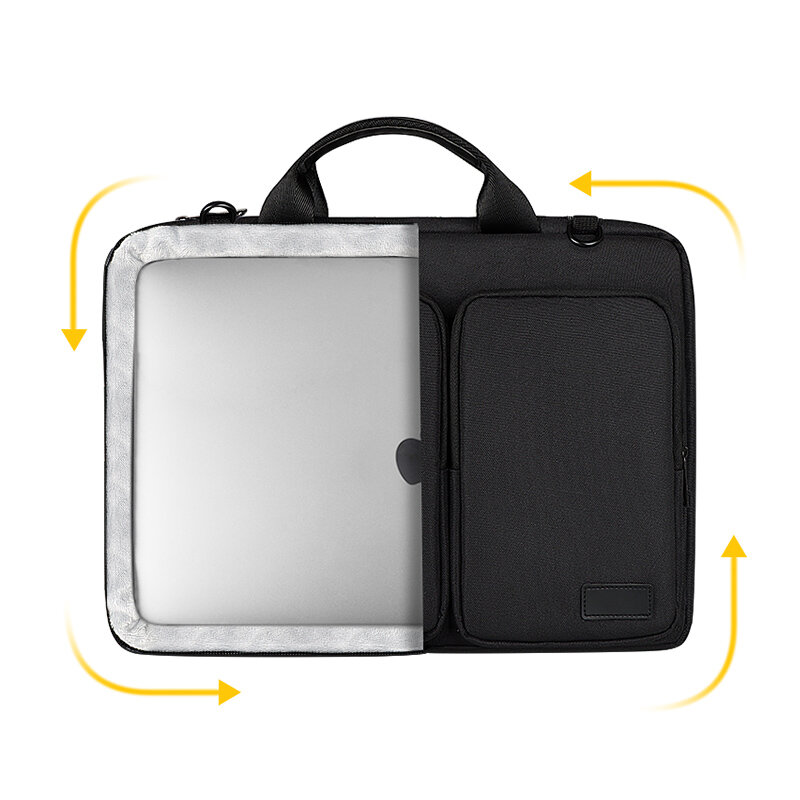 Borsa per Laptop impermeabile 13.3 14 15.6 custodia a tracolla per Notebook da 16 pollici per Macbook Air Pro custodia per borsa da donna borsa da uomo