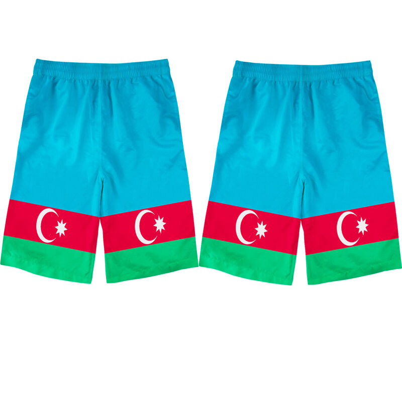 Pantalones cortos de playa para niño, shorts informales con foto, nombre, número, bandera, aze, país, azerí, nation, az