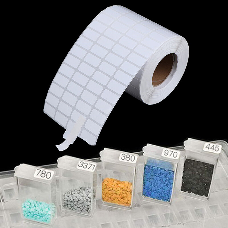 500/1000 pces diamante pintura ferramentas número etiqueta adesivos caixa de armazenamento acessório
