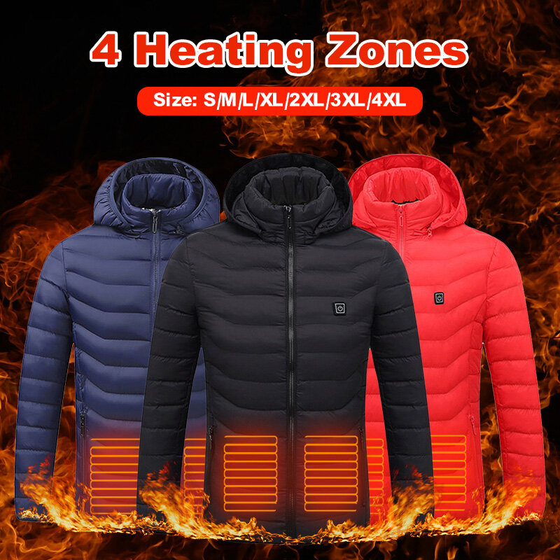 Giacca riscaldata Unisex cappotto riscaldante cappotto termico elettrico gilet riscaldato inverno abbigliamento caldo all'aperto жилет