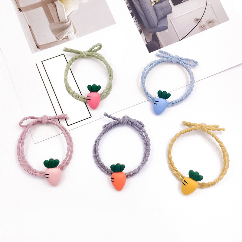 Diadema de zanahoria para mujer y niña, bandanas de goma elásticas, cintas para el pelo, accesorios para el cabello