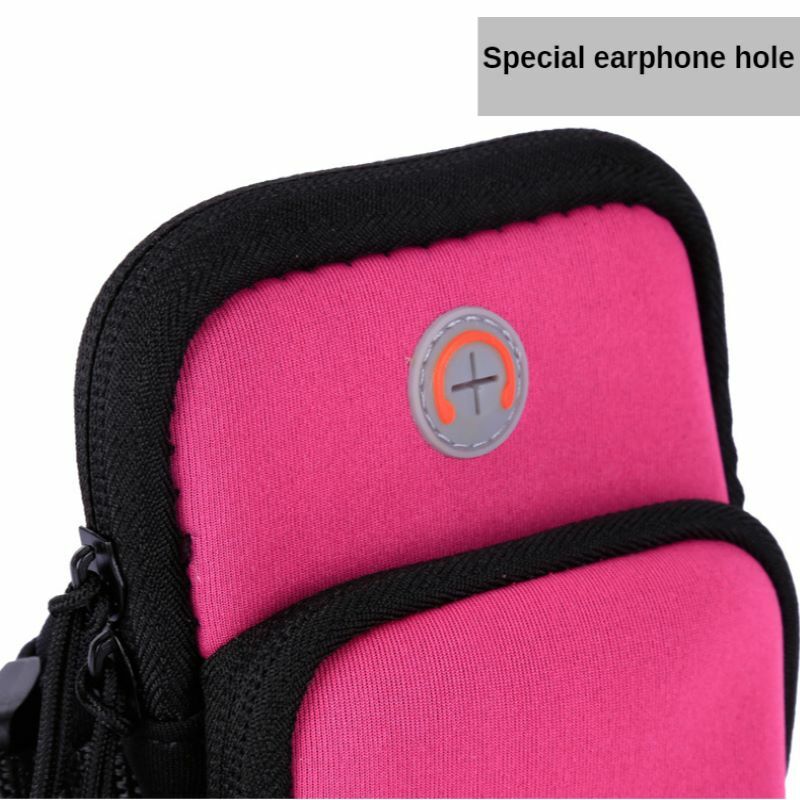 Universal 6 ''กีฬากันน้ำ Armband Bag วิ่ง Jogging Gym Armband กีฬากลางแจ้งแขนกระเป๋าโทรศัพท์มือถือกระเป๋าเหมาะสำหรับ