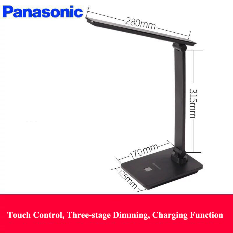 Panasonic LEDโคมไฟตั้งโต๊ะพับสำนักงานชาร์จตารางโคมไฟนักเรียนเด็กอ่านโคมไฟศึกษาโคมไฟแฟชั่นไฟ