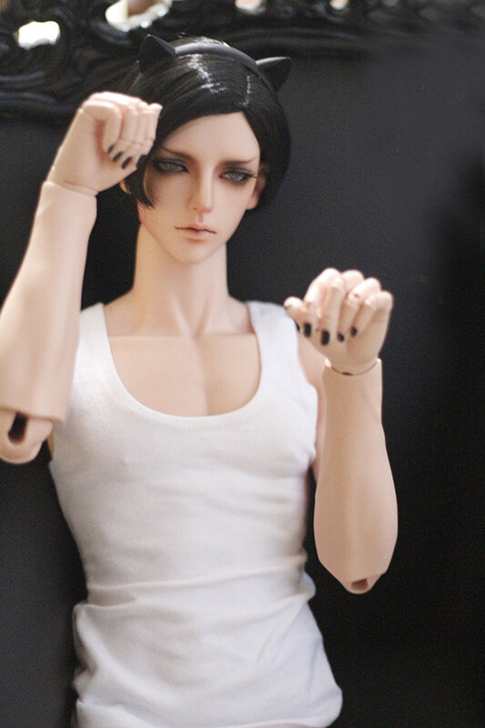 Bjd 1/3 escala (olhos abertos cabeça) bonecas masculinas bonito 72cm corpo figuras de resina modelo brinquedos olhos livres